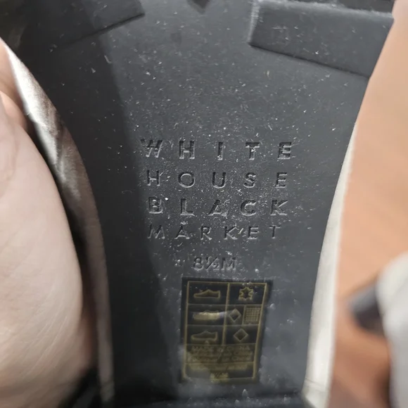 White House Black Market Gray Suede Lace-Up Ankle Boots - Picture 5 of 5